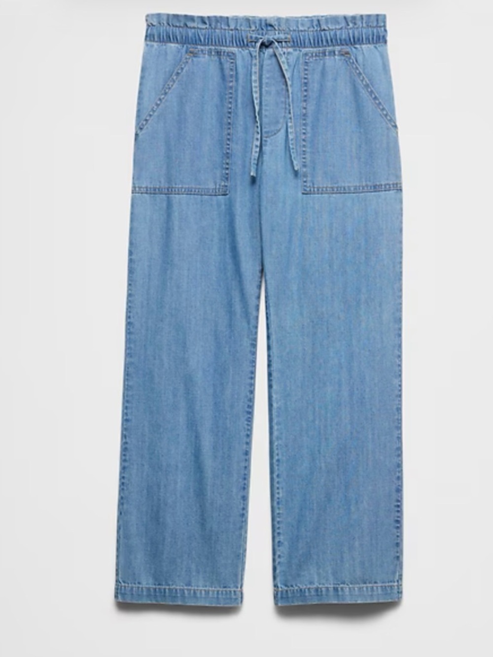 Banana Republic Factory Straight Leg Mid Rise Summerweight Jeans